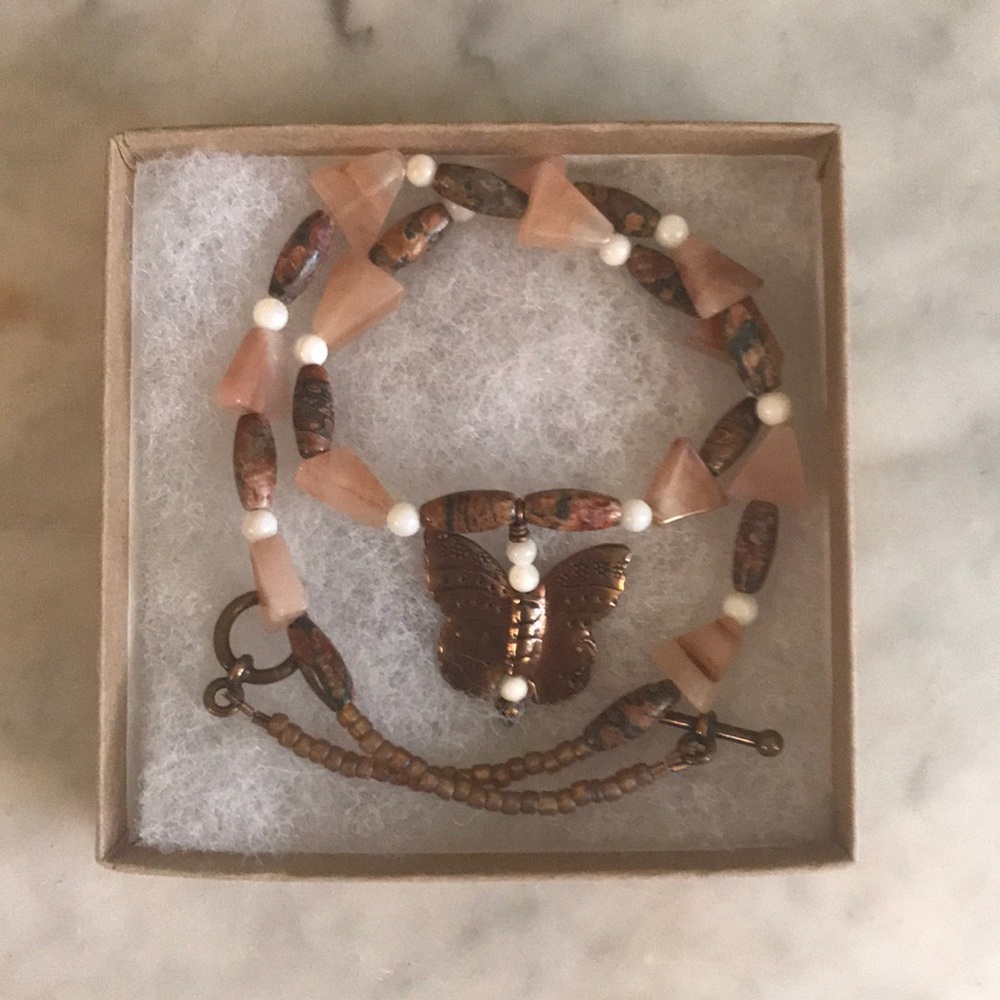 Beautiful Butterfly Necklace-18” Long